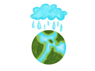 The world is full of trees and rivers and full of clouds.
 and rainwater.