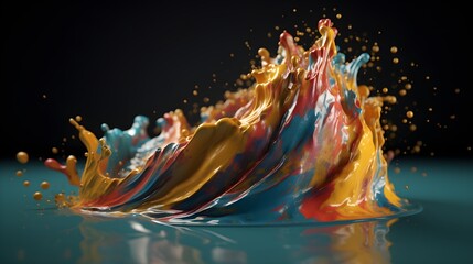 Psychedelic color spiral, vibrant desktop wallpaper