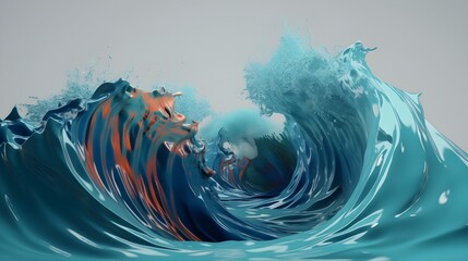 Energetic color splash extravaganza, vibrant digital wallpaper