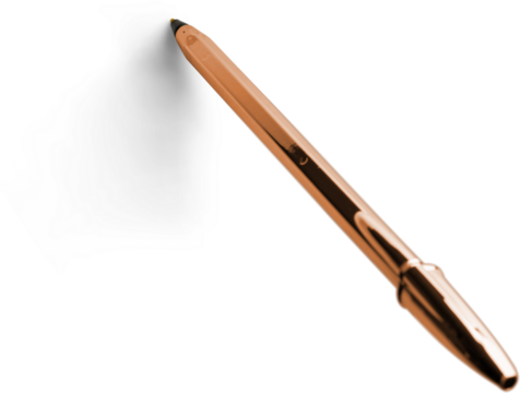 Ballpoint Pen with Lid Metallic