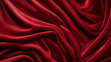 Fototapeta premium Rich Velvet Fabric Folds