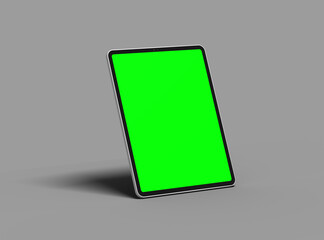 Customizable mockup of a luxury tablet with changeable screen design for UI/UX Product Showcase. 3D Render