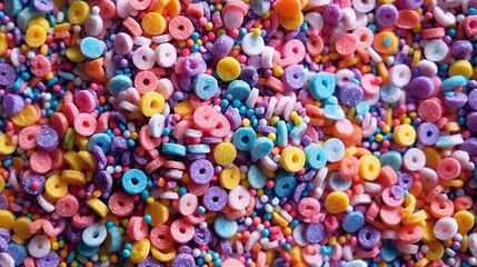 Fototapeta na wymiar Colorful Candy Sprinkles Texture