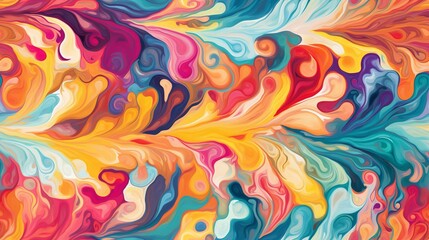 Fototapeta na wymiar Vibrant Marbled Paper Artistic Swirls