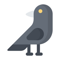 Crow Flat Icon