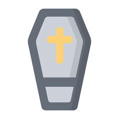 Obraz premium Coffin Flat Icon
