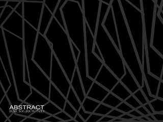 Black abstract geometric background. Modern shape concept.