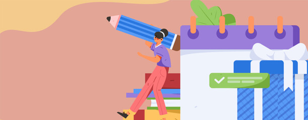 Sign in people flat vector concept operation hand drawn illustration
