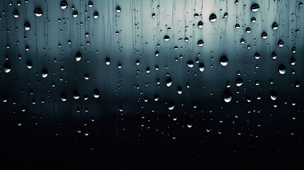 Pattern Of Raindrops On Glass Window Background.
