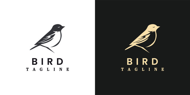 sparrow bird logo design