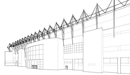 Sketch of a stadium