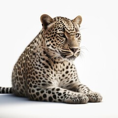 Fototapeta na wymiar leopard isolated