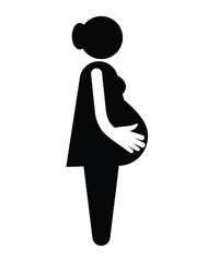 pregnant woman icon, vector best flat icon.