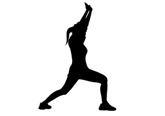 Fototapeta na wymiar graphics image drawing tai chi concept exercise for health vector illustration
