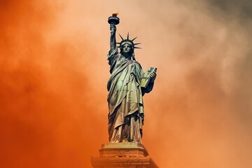 Fototapeta premium New York City Covered in Smoke from Bushfire