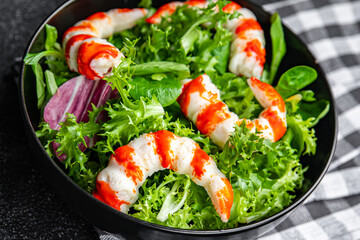 crab stick salad meal food snack on the table copy space food background rustic top view