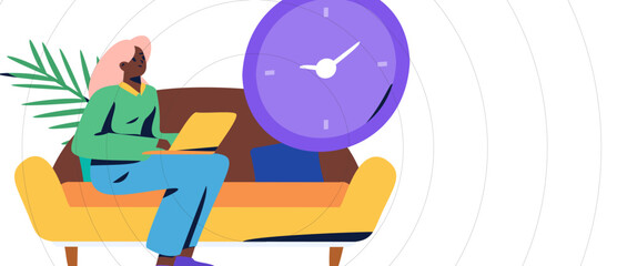 Business People Flat Vector Concept Operation Hand Drawn Illustration
