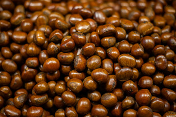 Plenty of Chestnuts Popular Useful Nourishing Background Image