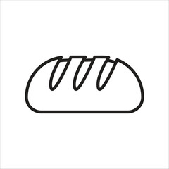 bread icon simple design art eps 10