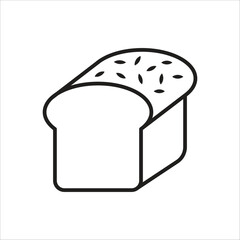 bread icon simple design art eps 10