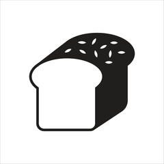 bread icon simple design art eps 10