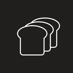 bread icon simple design art eps 10