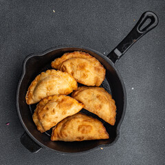 empanadas pie meat stuffed meal food snack on the table copy space food background rustic top view
