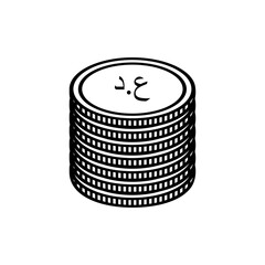 Iraq Currency Symbol, Iraqi Dinar icon, IQD Sign. Vector Illustration