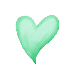 green leaf heart