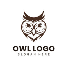 Owl Logo Design Vector Template 8