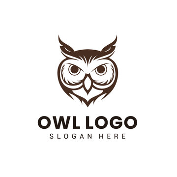 Owl Logo Design Vector Template 6