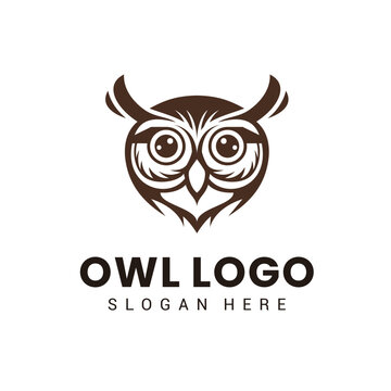 Owl Logo Design Vector Template 7