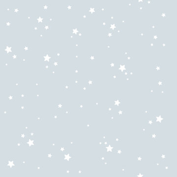 Simple seamless pattern with stars and constellation.