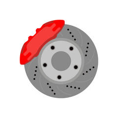 Rotor disc brake. Vehicle spare part.
