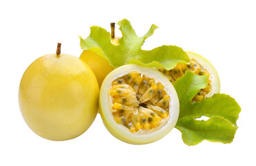 passionfruits isolated on  transparent png