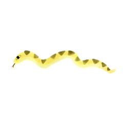 snake in the hand watercolor