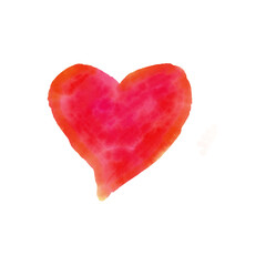 Obraz na płótnie Canvas red heart on white background