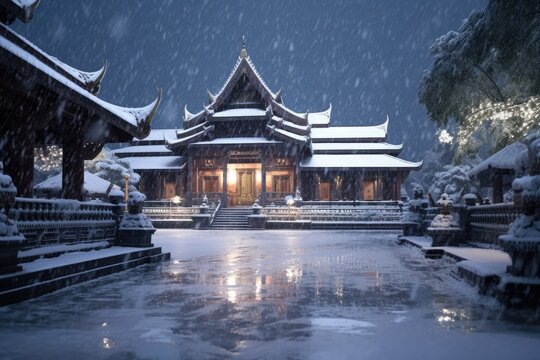 Snowing in Thailand