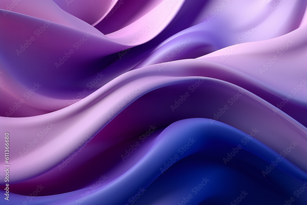 Canvas Prints trendy wave gradient background. ai generative