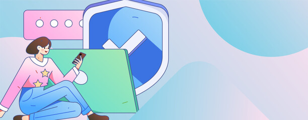 Business People Flat Vector Concept Operation Hand Drawn Illustration
