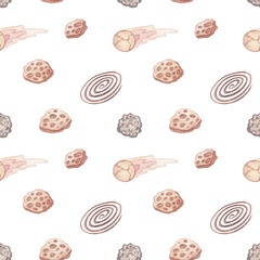 Watercolor Seamless Pattern with hand drawn meteorites, black holes and comets. Space Background for Kids. Galaxy design