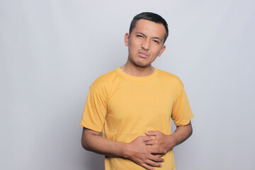 Obraz premium Asian young man with the expression