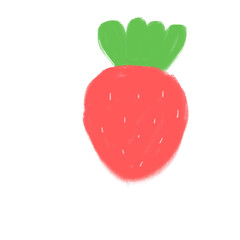 strawberry isolated on white background