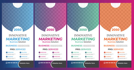 Modern Business Roll Up Banner Design