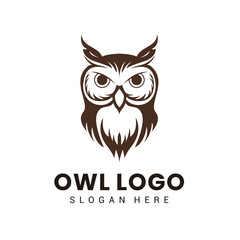Owl Logo Design Vector Template 12