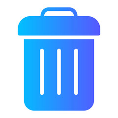 trash gradient icon