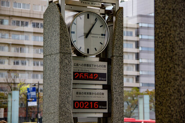 Peace clock in Hiroshima