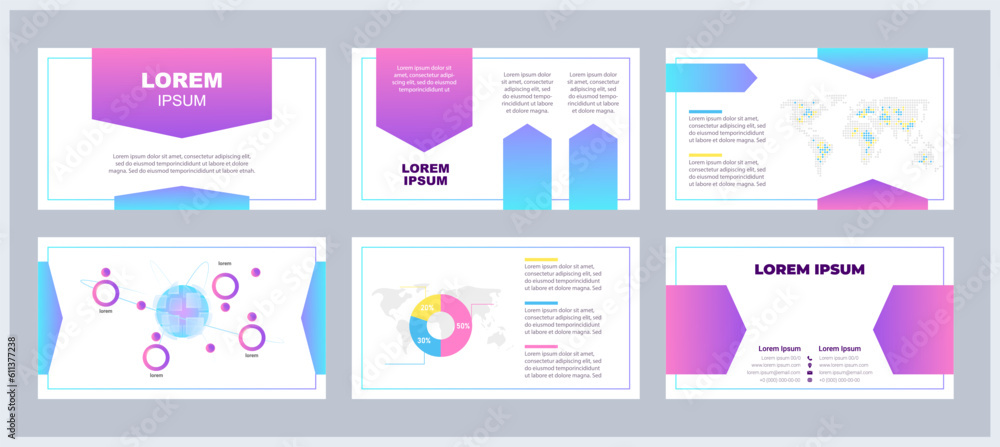 Poster training session presentation templates set. professional development. strategy workshop. small busi