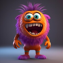Naklejka premium Funny Zombie Cartoon Character