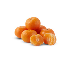 a pile of oranges isolated transparent background